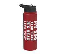 Cane sarcastico che dice: “Inclina la testa così”, come quel Stainless Steel Insulated Water Bottle