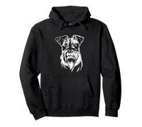 Cane Schnauzer carino Felpa con Cappuccio