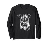 Cane Schnauzer carino Maglia a Manica