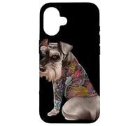 Cane Schnauzer con drago giapponese Tattoo Irezumi Custodia per iPhone 16
