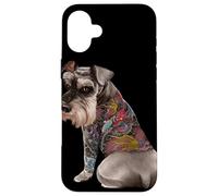 Cane Schnauzer con drago giapponese Tattoo Irezumi Custodia per iPhone 16 Plus