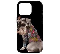 Cane Schnauzer con drago giapponese Tattoo Irezumi Custodia per iPhone 16 Pro