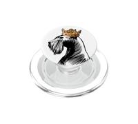 Cane Schnauzer gigante che indossa la corona PopSockets PopGrip per MagSafe