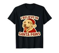 Cane Sealyham Terrier I Believe in Santa Paws Buon Natale Maglietta