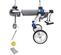 Cane Sedia A Rotelle Per Le Gambe Posteriori Piccole Medie Grandi Cani, Gatto Carrozzina Con Borsa Di Trasporto & Di Imbracatura, Regolabile In Altezza Leggero (Dimensione : Xxxs)