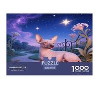 Cane senza capelli peruviano 1000 Pezzi Puzzle Intrattenimento Creativo Interattivo animale domestico Cane Idea Regalo Smart Per Adulti E Adolescenti 70x50cm/1000pcs
