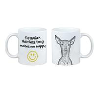 Cane senza pelo peruviano tazza con il cane Mi rende felice Art-Dog
