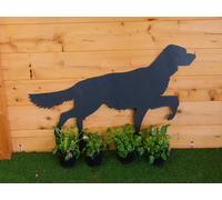 cane setter da giardino in acciaio al corten taglio laser cor-ten per esterno