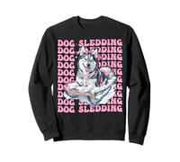 Cane Sledding Mushing Sport Ragazza Coquette Bow Rosa Felpa