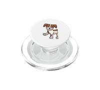 Cane sorridente cucciolo escursionismo fumetto per uomo donna bambino PopSockets PopGrip per MagSafe