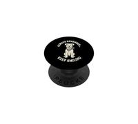 Cane sorridente Ricorda sempre Keep Smiling Design PopSockets PopGrip Adesivo