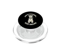 Cane sorridente Ricorda sempre Keep Smiling Design PopSockets PopGrip per MagSafe