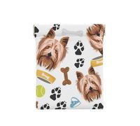 Cane sorridente Yorkshire Terrier, Spremere il portafoglio superiore da donna Borsa portaoggetti Piccola portamonete Portamonete