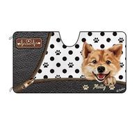 Cane Spitz Finlandese Parasole Auto Parabrezza Pieghevole Copri Parabrezza per Car Impermeabile Parasole per Auto Universale per Estate Camion SUV S