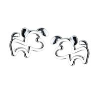 Cane Stud Female New Trend Simple Dog Orecchini Cold Wind Fashion Temperament Piccoli accessori per le orecchie a catena lunga Orecchini Donna Orecchini Donna Acciaio (Silver, One Size)