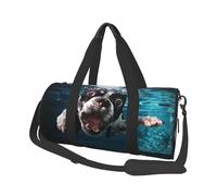 Cane subacqueo Boston Terrier, Borsone da viaggio di grande capacità Borsa rotonda Borsa da viaggio sportiva Borsa da viaggio Borsa da fitness
