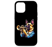 Cane Suona Tromba Abito Elegante Custodia per iPhone 12/12 Pro