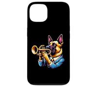 Cane Suona Tromba Abito Elegante Custodia per iPhone 13
