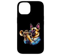 Cane Suona Tromba Abito Elegante Custodia per iPhone 14