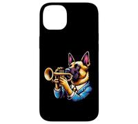 Cane Suona Tromba Abito Elegante Custodia per iPhone 14 Plus