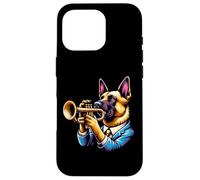 Cane Suona Tromba Abito Elegante Custodia per iPhone 16 Pro