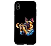 Cane Suona Tromba Abito Elegante Custodia per iPhone XS Max