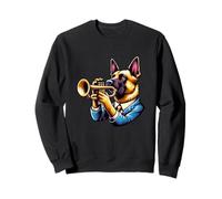 Cane Suona Tromba Abito Elegante Felpa