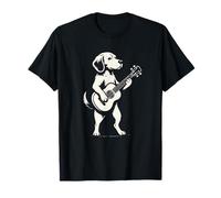 Cane Suonare Chitarra Musicista Beagle Amante Chitarrista Acustico Maglietta