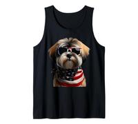 Cane Terrier Tibetano 4 luglio Giorno dell'Indipendenza Americana Canotta