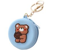 Cane Trattare Pouch Silicon - Animale domestico con chiusura lampo | Supporto riutilizzabile per il trattamento del cane con portachiavi, contenitore per snack in tasca, per camminare, viaggi