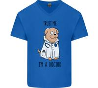 Cane " Trust Me " Im A Dogctor Doctor Veterinario Divertente Uomo Scollo V