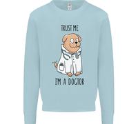 Cane " Trust Me " Im A Dogctor Medico Veterinario Divertente Bambini Felpa