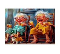 Cane Vecchiaia Occhiali 1000pcs Mini Puzzle per Famiglia Difficile | 70 x 50 cm cartone decorazione soggiorno struttura durevole regalo compleanno sollievo ansia