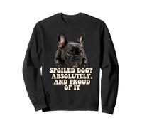 Cane viziato Bulldog francese divertente amante cucciolo proprietario Felpa