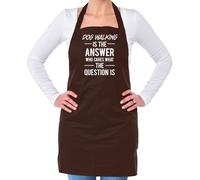 Cane Walking Is The Answer - Unisex Adulti Grembiule - Cani Animali Love Funny