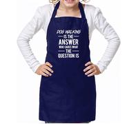 Cane Walking Is The Answer - Unisex Bambini Grembiule - Cani Animali Love Funny