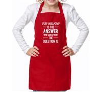 Cane Walking Is The Answer - Unisex Bambini Grembiule - Cani Animali Love Funny