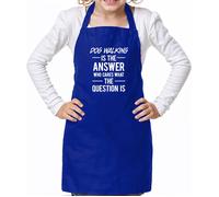 Cane Walking Is The Answer - Unisex Bambini Grembiule - Cani Animali Love Funny