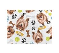 Cane Yorkshire Terrier sorridente, puzzle da 500 pezzi per adulti - Puzzle in legno per adulti e anziani