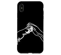 Cane zampa e persone mano alta cinque Custodia per iPhone XS Max
