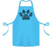 Cane Zampa Stampa Parola Arte Cotone Grembiule 100% Biologico