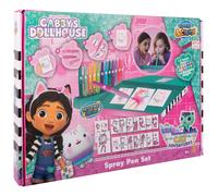 Gabby's Dollhouse - Set di penne spray - Matite da colorare per bambini - Set da colorare con matite colorate e pagine da colorare, GD23368