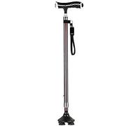 Canes Walkers for Seniors Anti-Slip Walking Stick per anziani con stampelle a piedi con terapia magnetica bastoncino regolabile regolare per tele illuminante a quattro piedi rollfiel walker, mob