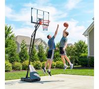 Canestro Basket con Altezza Regolabile 245-305 cm a Manovella Nero DecHome