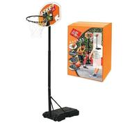 Canestro Basket per Bambini con Supporto e Base in Metallo con Rete 205 cm