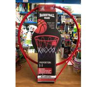 CANESTRO da Basket 46 cm Metallo Rete Pallacanestro Adulti Bambini + PALLONE