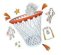 Canestro da basket Bin, cestino da basket, decorazione da basket per ambienti, regali per ragazzi