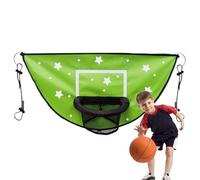 Canestro Da Basket Con Trampolino - Tabellone Per Rete Da Gioco Per Bambini, Accessorio Regolabile Per Sport All'aria Aperta | Durevole Set Di Anelli Per Trampolino Per Allenamenti Di Salto Sicuri, Gi