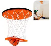 Canestro da basket da appendere al chiuso, mini gioco di basket portatile da soffitto per camera da letto, divertente montaggio a parete, per sport, camera da letto e giochi all'aperto con palla
