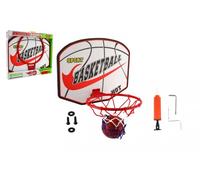 Canestro da basket da parete con pallone e pompetta